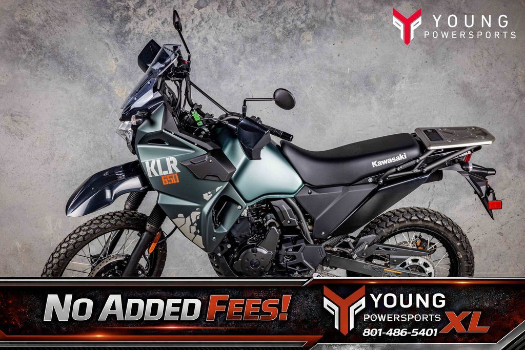 2025 Kawasaki KLR®650 Metallic Matte Old School Green