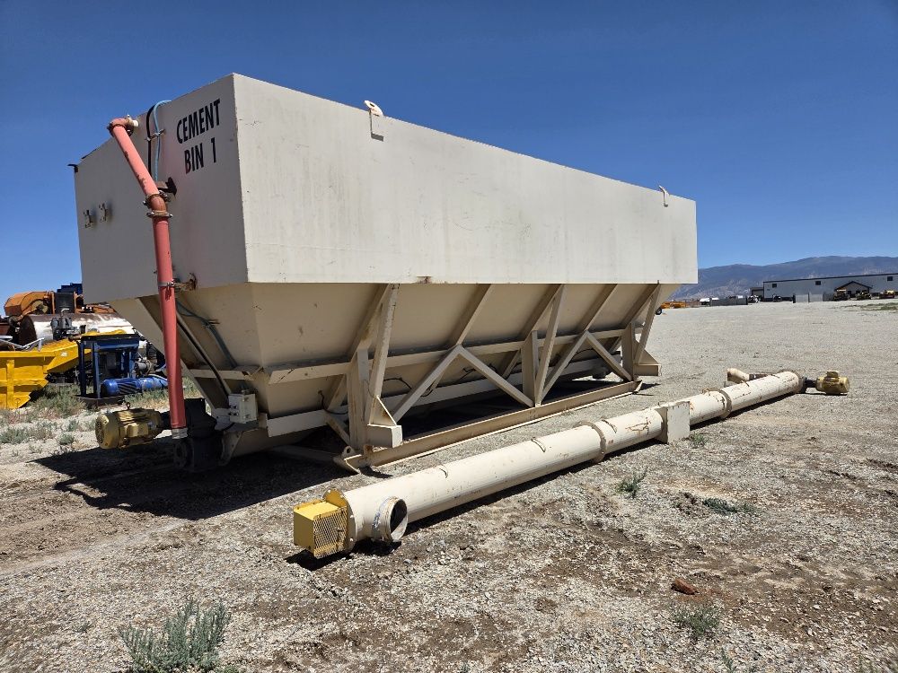 Custom 120 Ton Silo Skid Mounted with Discharge Auger Low Profile Batch Plant-4835