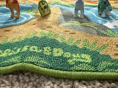 Melissa & Doug Dinosaur Activity Play Rug with 4 Dinosaur Figures