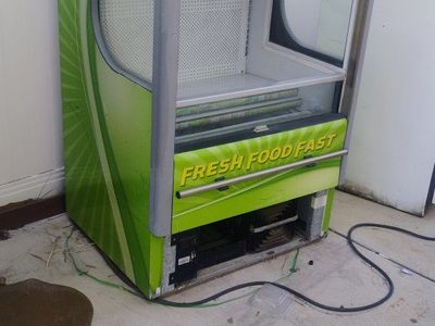open air refrigerator for gas station or store