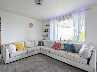 Beautiful, super comfy, large, 6 seater modular sectional/couch/sofa. Made in SLC!
