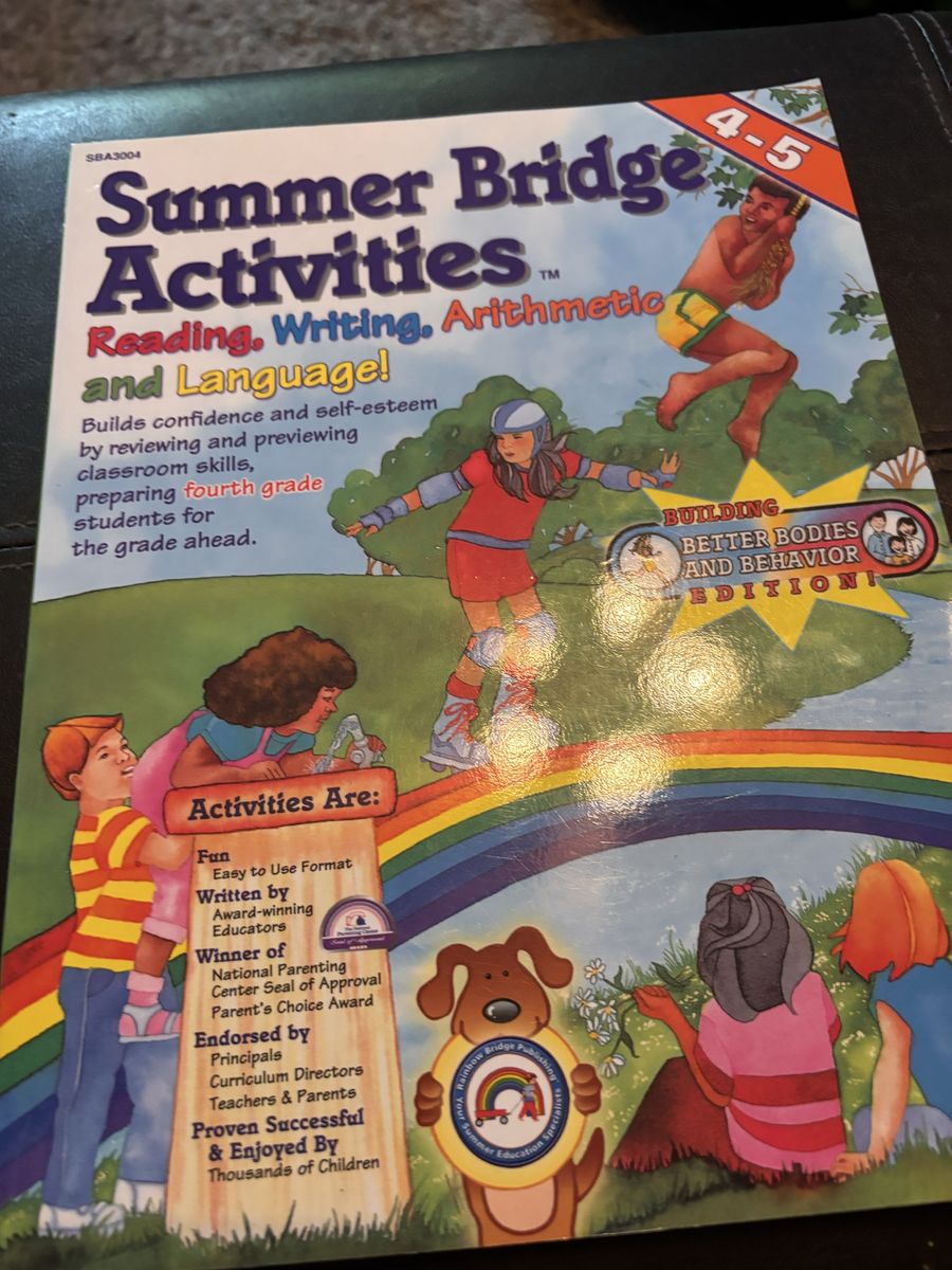 Summer Bridge Activities Workbook Grade 4-5 Reading Writing Arithmetic Language