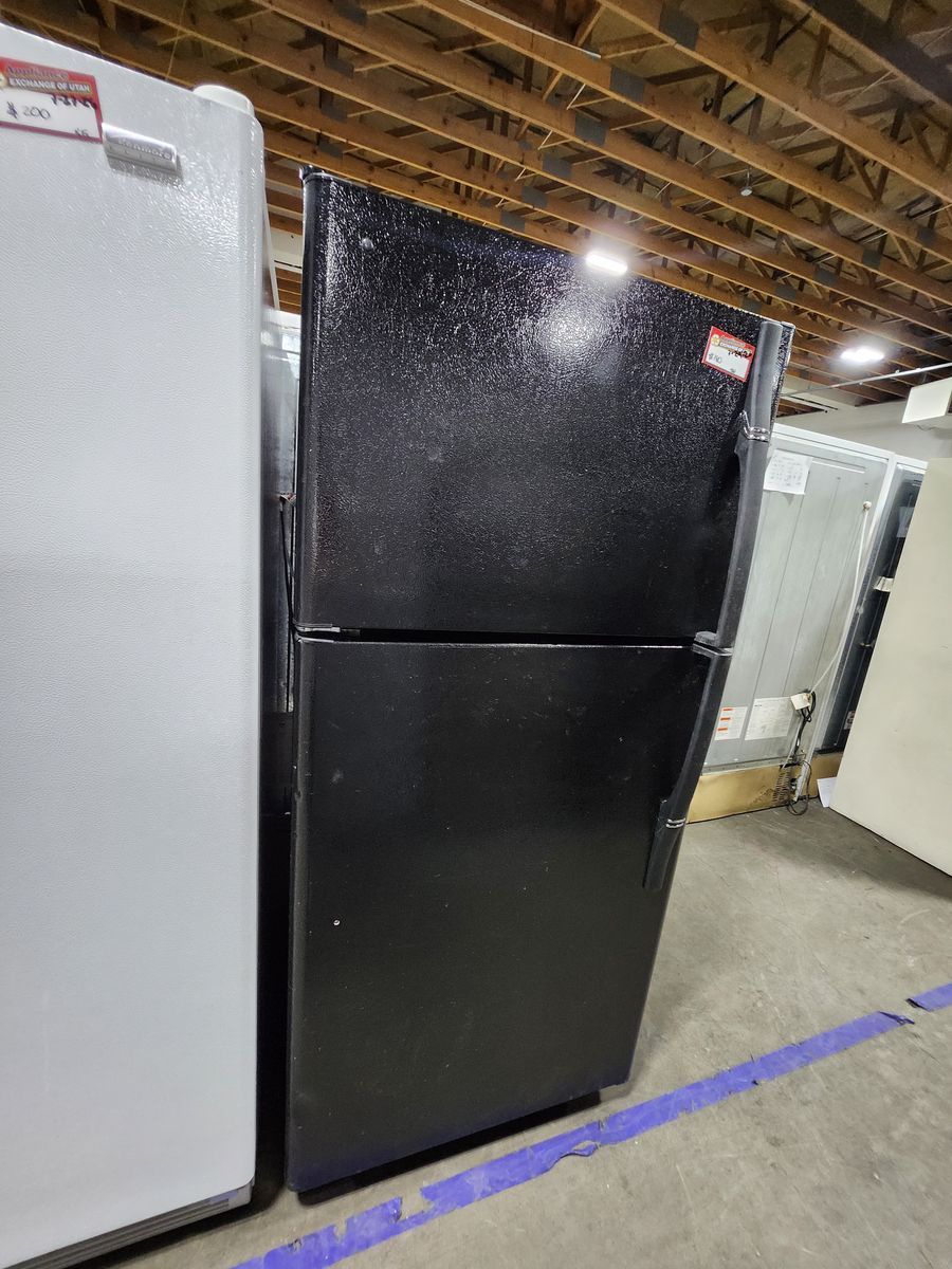 Black Top-Freezer Refrigerator - W-Warranty