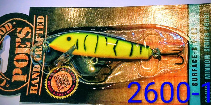 Poe's Cruise Missle Lure 1/4oz x 2 1/4" 0-3'FT