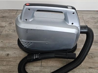 Hoover Silver/Black Corded Canister Vacuum Cleaner with Hose - Portable & Powerful