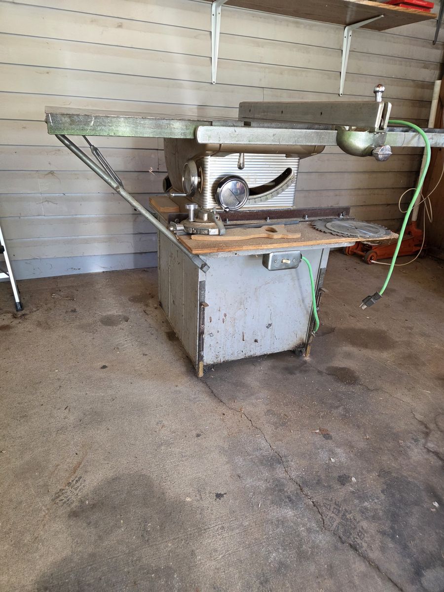 Vintage table saw.