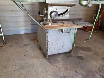 Vintage table saw.