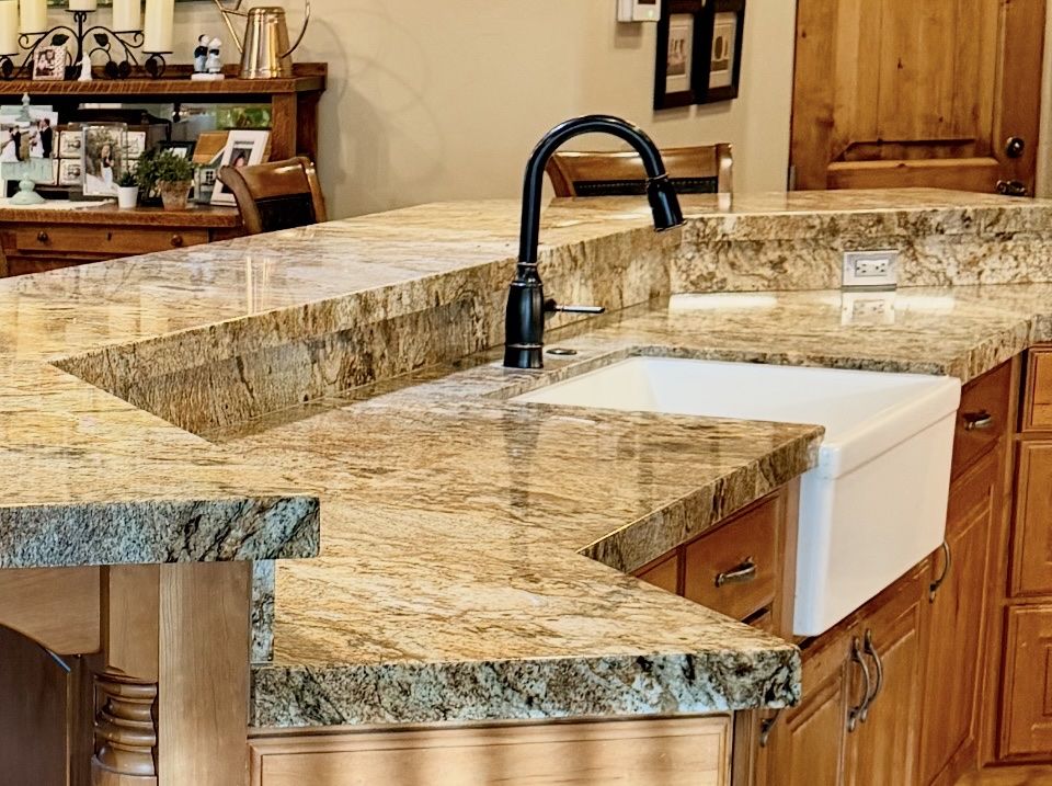 Remodel kitchen.  We saved this White Farmhouse Apron Sink.