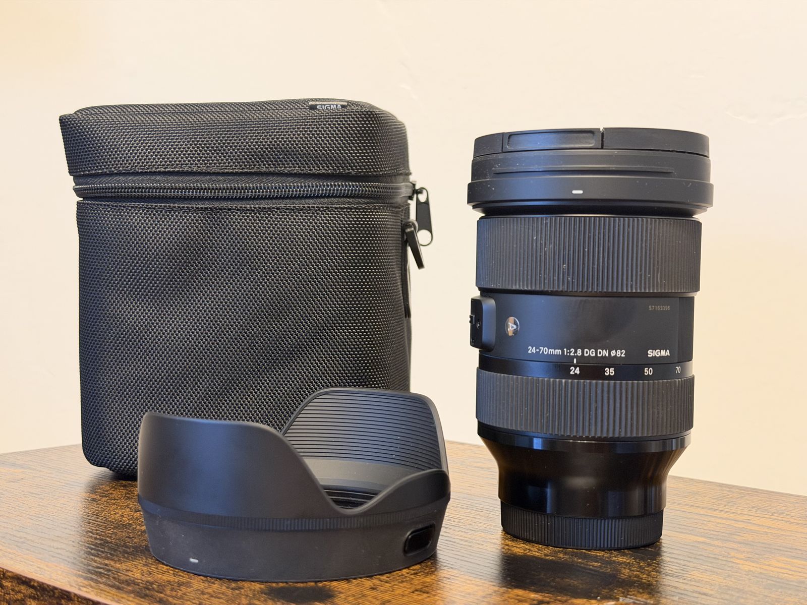 Sigma 24-70mm f/2.8 DG DN Art Lens Sony E-Mount w/ Hood Caps