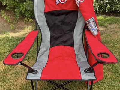 University of Utah Utes Oversize High-Back Folding Chair w/ Dual Cup Holders