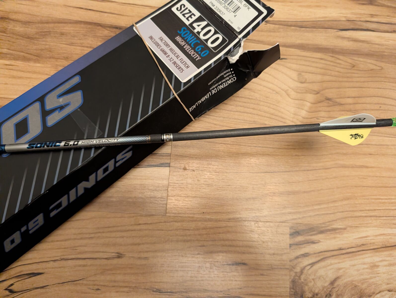 Easton Sonic 6.0 High Velocity Arrows x6 – Size 400