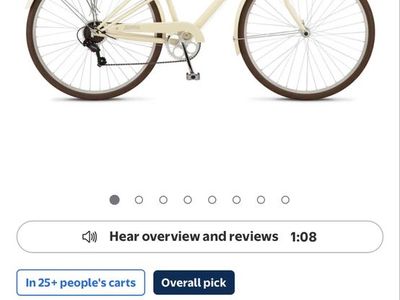 Schwinn Admiral 700c Adult Hybrid Bike - Cream