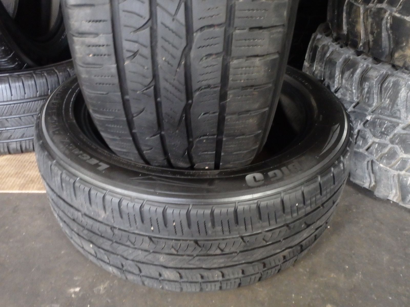 225/50R18 BIG O LEGACY ALL SEASON PAIR OF TWO USED TIRES