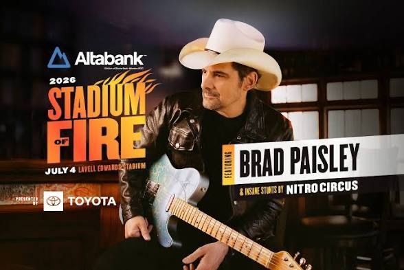 Stadium of Fire 2026 Ticket - Brad Paisley & Nitro Circus, July 4th at Lavell Edwards Stadium