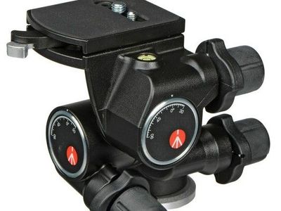 Manfrotto 410 Junior Gearhead 3 Way Tripod Head & Rapid Connect Plate