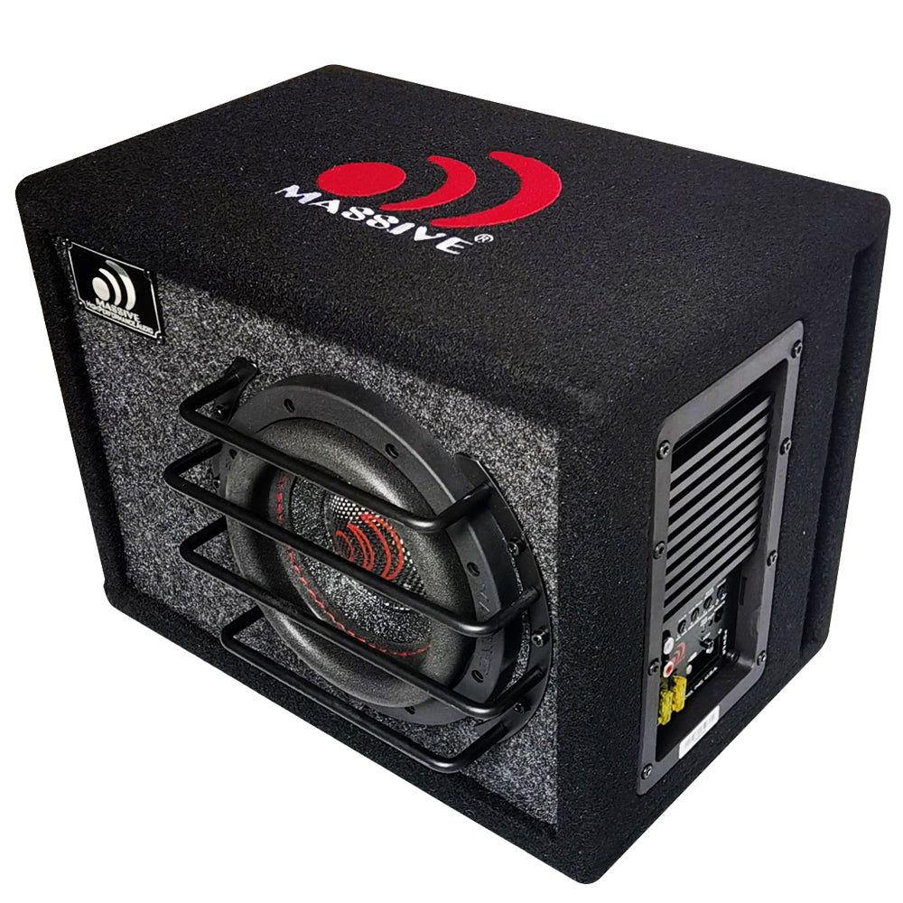 Massive Audio Bas6 powered car subwoofer brand new