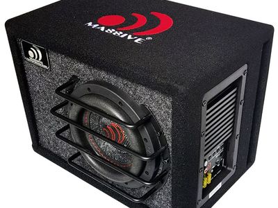 Massive Audio Bas6 powered car subwoofer brand new