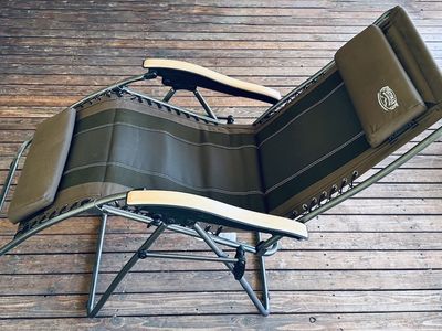 Camp Chairs- Sportsman's Warehouse Zero Gravity XL Lounge Chair- Set of 2 (tan/brown/black)