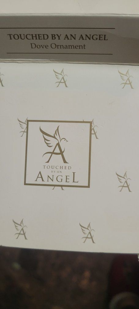 Vintage 1998 Avon Touched By An Angel Porcelain Dove Christmas Ornament