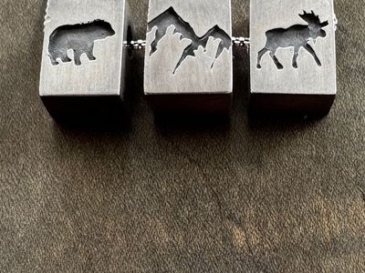 Sterling Silver Bear | Mountain | Moose Necklace on 20” silver chain