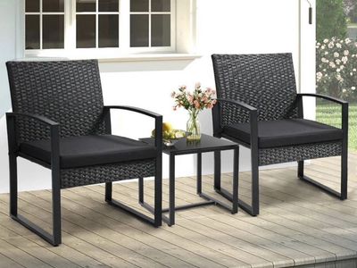 New Outdoor Patio Set — 2 Chairs + Table