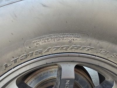 LT315/70R17 121 S Tire - Used, Great Tread