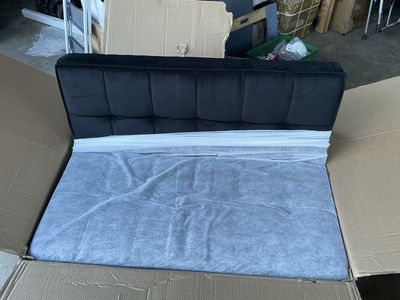 Blue Velvet Convertible Sleeper Sofa Bed