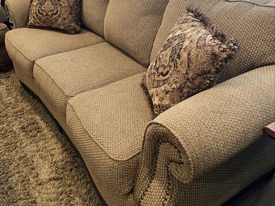 Fabric couch and chair