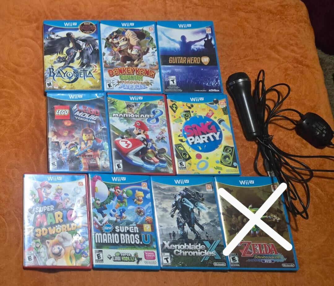 Nintendo Wii U game bundle including Xenoblade Chronicles X! trades considered~