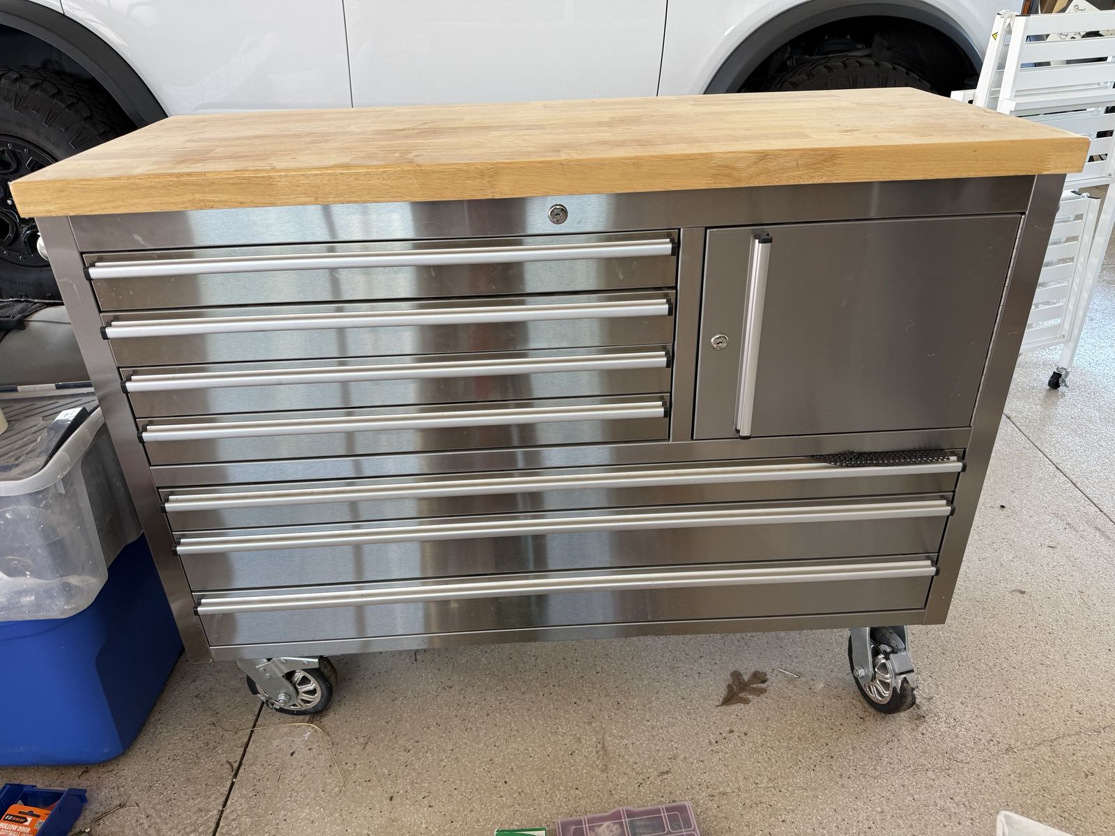 Stainless Steel Workbench & Tool Storage