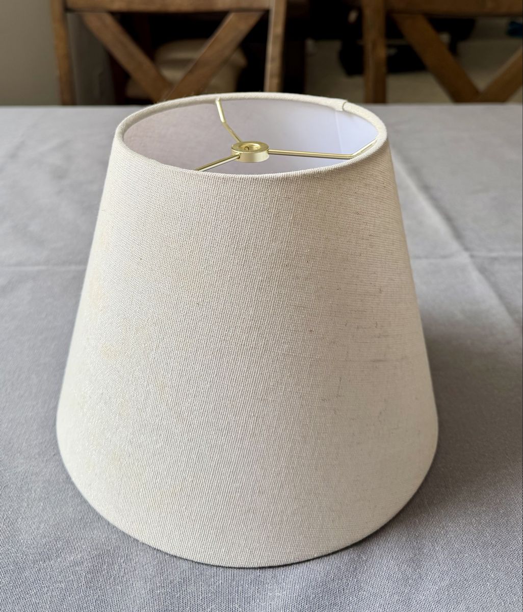 Cream and Gold lamp shade