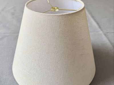 Cream and Gold lamp shade