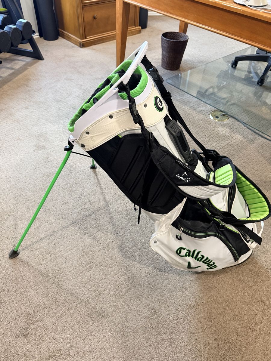 Callaway Hybrid Golf Bag with Stand - White & Green