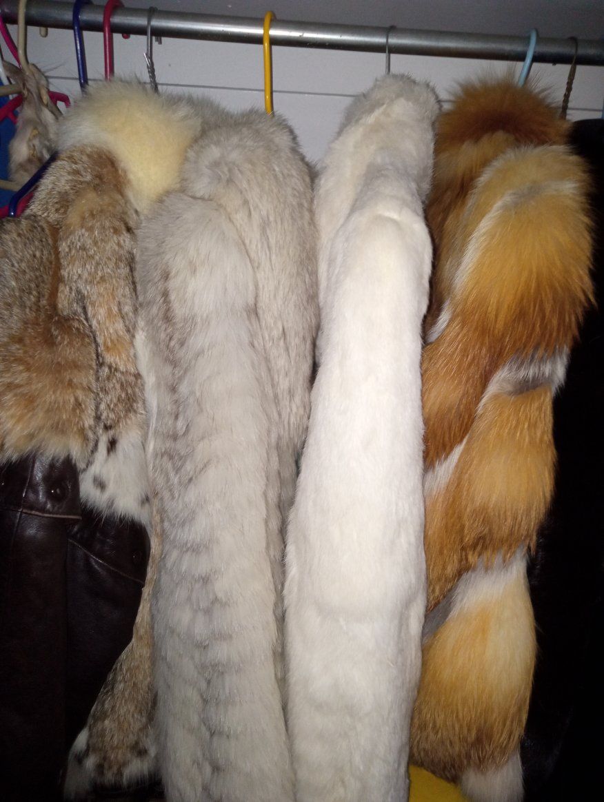 Luxurious Fox and Mink Fur Coats/Collars - Sizes M & L