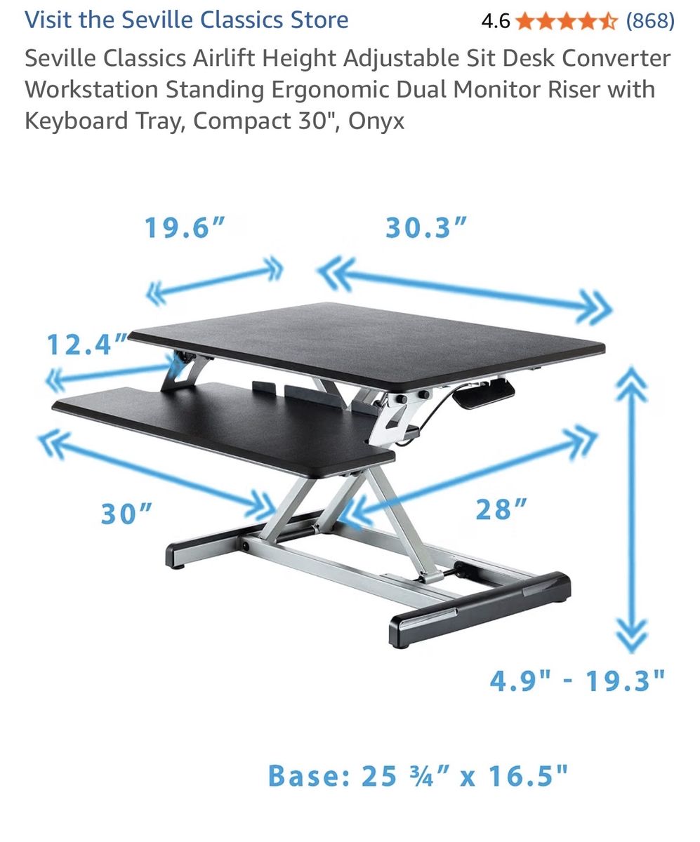 Height adjustable desk