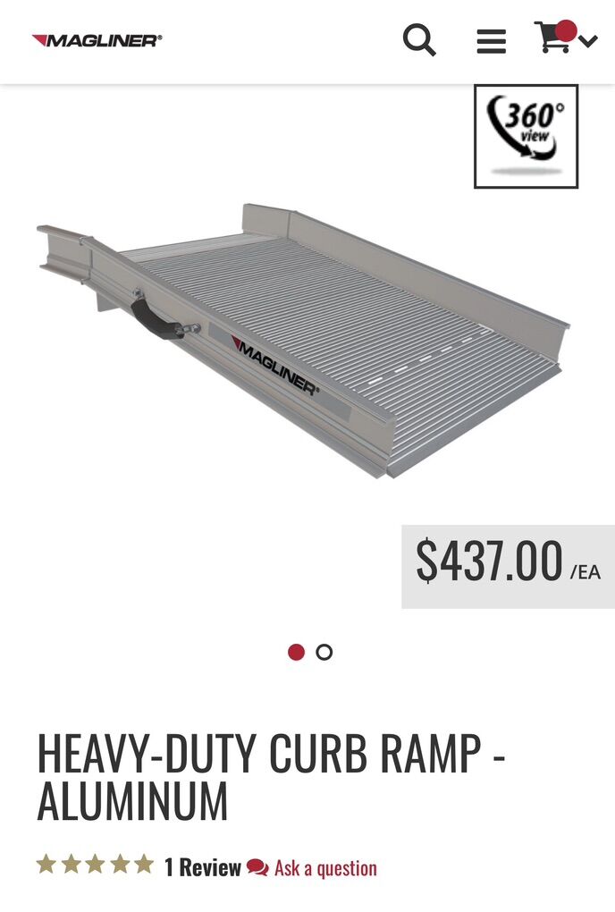 MAGLINER RDCR Aluminum Curb Ramp