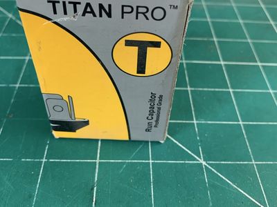 Titan Pro TOCF10 Motor Run Capacitor, 10 MFD, 440/370VAC, Professional Grade
