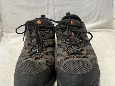 Merrell men’s size 11.5 gray mesh/leather WP beluga, hiking shoes