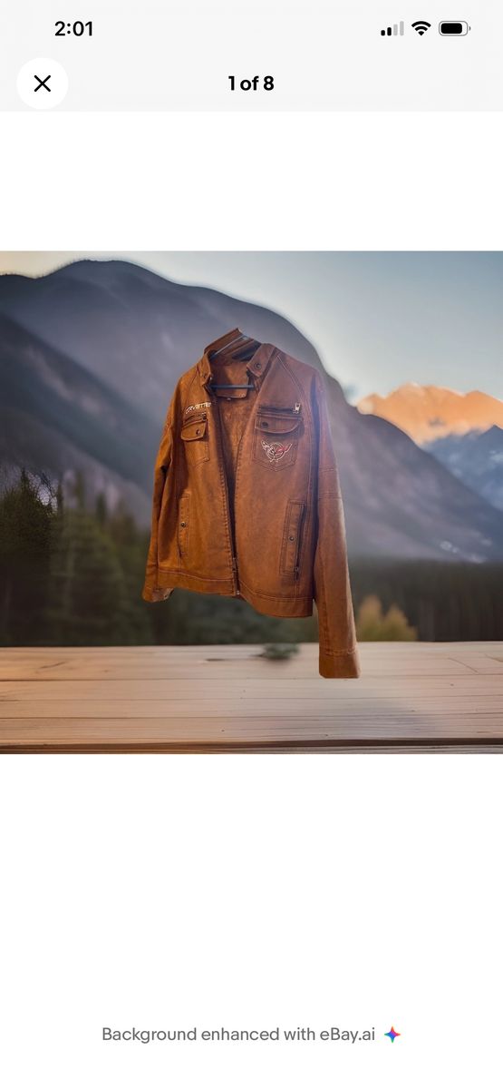 Mens Vintage Corvette Themed Jacket 2xl