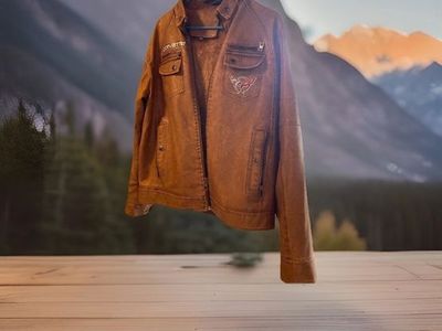 Mens Vintage Corvette Themed Jacket 2xl