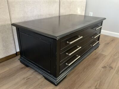 Black Coffee Table With Blanket Storage
