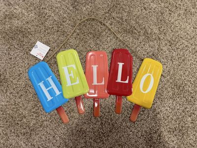 Summer hello door sign