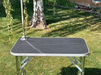 General Cage Portable Pet Grooming Table with Arm - Foldable & Lightweight