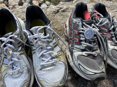 2 pair ASICS Mens 11.5 No Insoles