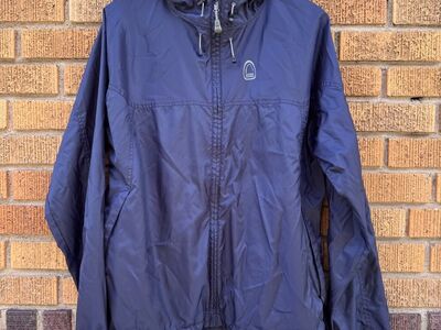 Sierra Designs Windbreaker - Mens L - Zip-up - Hooded - Packable Lightweight