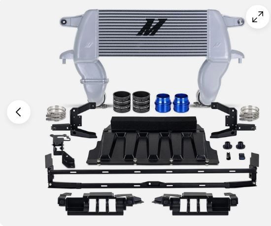 Mishimoto High Mount Intercooler Kit for 2021-2026 Ford Bronco 2.3L / 2.7L Eco Boost (silver) MMINT-BR-21HSL