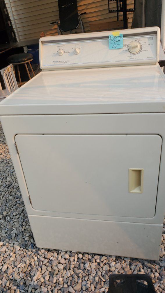 Amana Electric Dryer White 