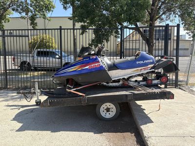 Polaris Mountain King 800 Sled and Tilt Trailer
