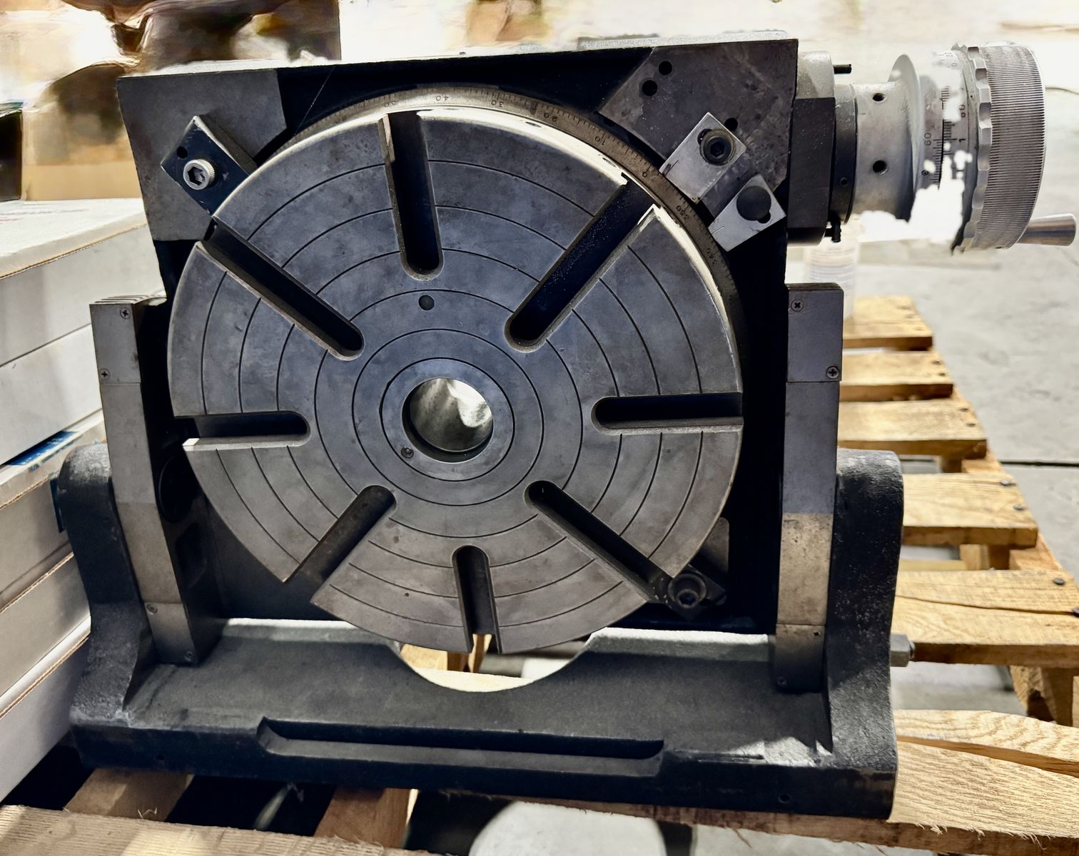 USED BRIDGE BRU-300 COMPOUND VERTICAL, HORIZONTAL ROTARY TILT TABLE