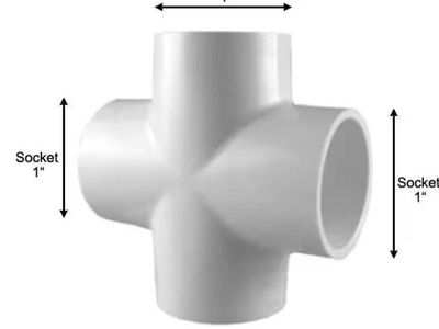 1 inch PVC 4 WAY schedule 40
